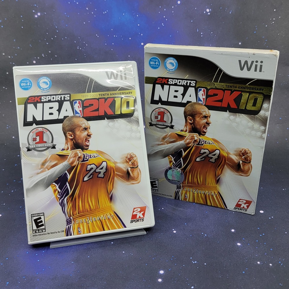NBA 2K10 Nintendo Wii CIB Kobe Bryant 10th Anniversary with Slipcover